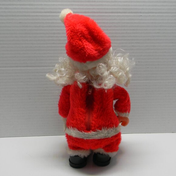 Vintage Musical Santa Claus Doll Ringing Bell 1970s SEE FULL DESCRIPTION - Picture 7 of 7